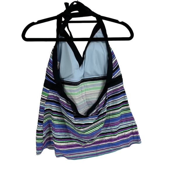 Nike Women's Striped Halter‎ Top size 16 V-Neck - Picture 5 of 8